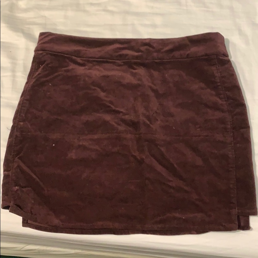 Velvet Bodycon Skirt